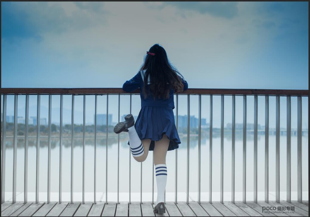 Photoshop调出湖边女孩二次元动漫效果,PS教程,PS家园网
