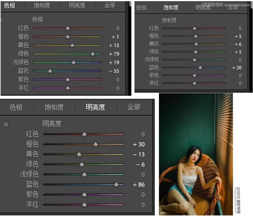 Photoshop调出人像照片复古金黄色效果,PS教程,PS家园网