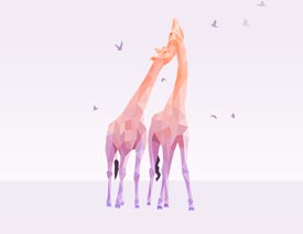 PS设计创意的低多边形效果