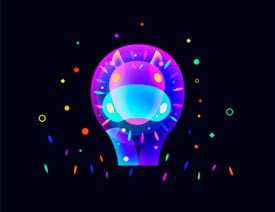 ps制作梦幻光效的幻想之光图标