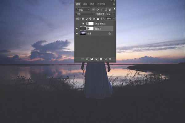 Photoshop快速打造唯美日落背影特效,PS教程,PS家园网