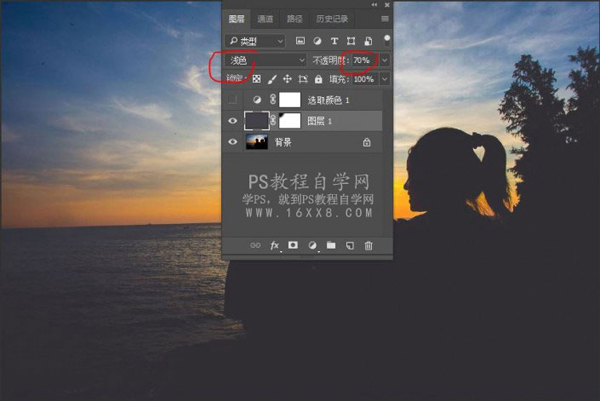 Photoshop快速打造唯美日落背影特效,PS教程,PS家园网
