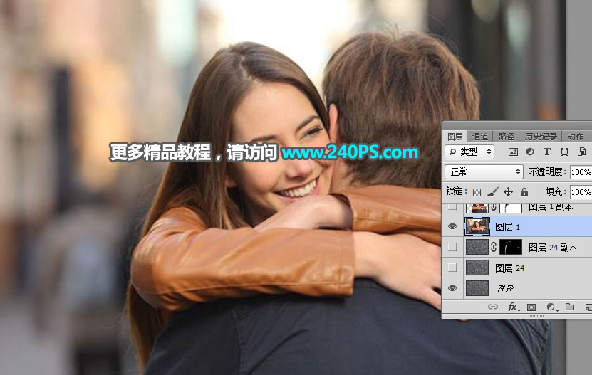 Photoshop合成从墙面中出来的石质女孩,PS教程,PS家园网