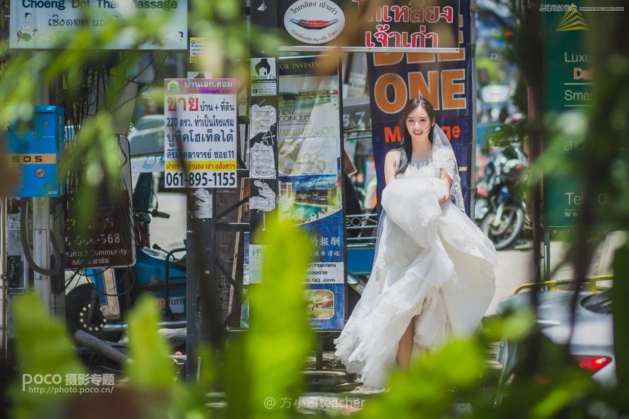 Photoshop调出街头婚纱照片甜美小清新效果,PS教程,PS家园网