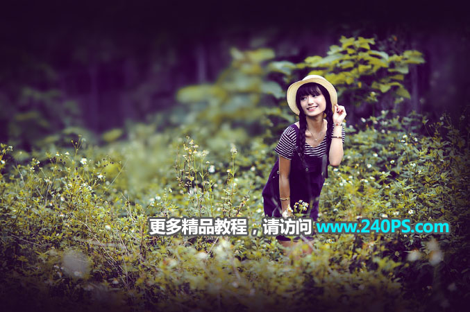 Photoshop给外景人像照片添加清新阳光效果,PS教程,PS家园网