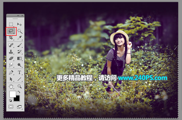 Photoshop给外景人像照片添加清新阳光效果,PS教程,PS家园网