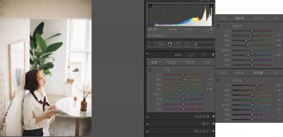 Photoshop调出室内人像日式淡雅艺术效果,PS教程,PS家园网