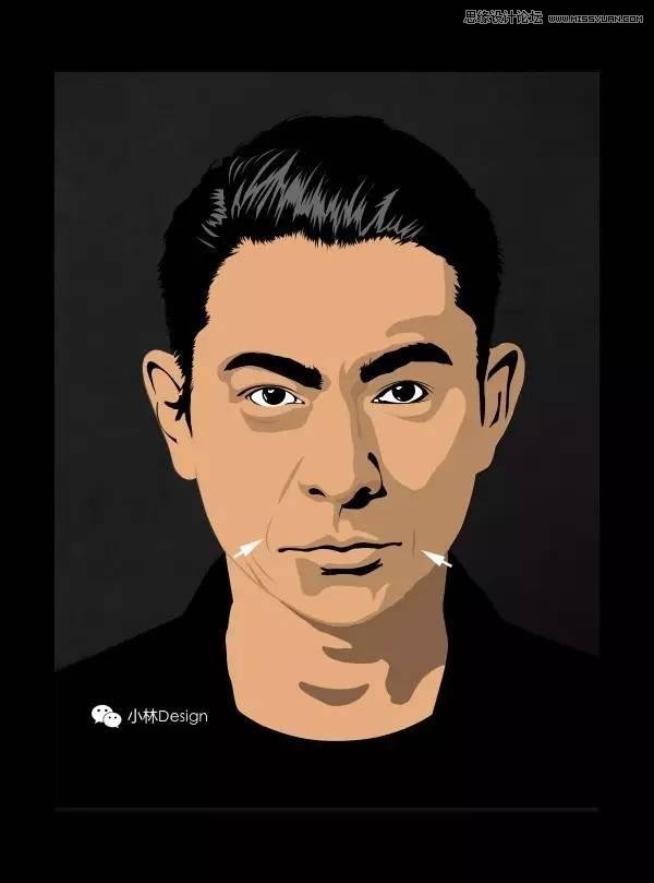 Photoshop快速把刘德华照片变成矢量效果,PS教程,PS家园网
