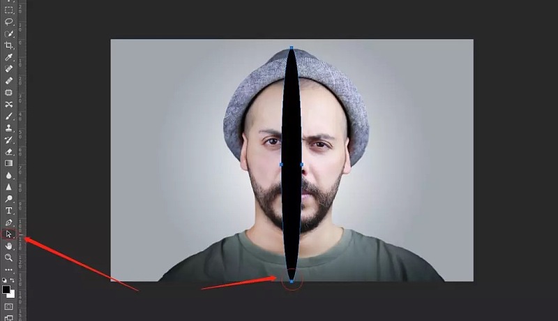 Photoshop创意合成被劈开的人物头像,PS教程,PS家园网