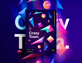 PS设计渐变风格为主的宣传海报