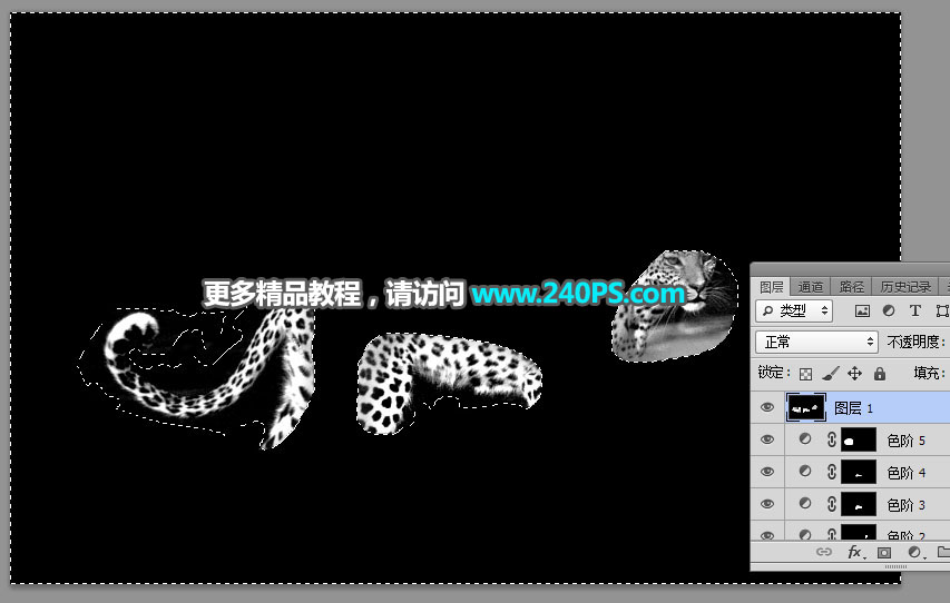 Photoshop巧用通道工具快速抠出豹子图像,PS教程,PS家园网