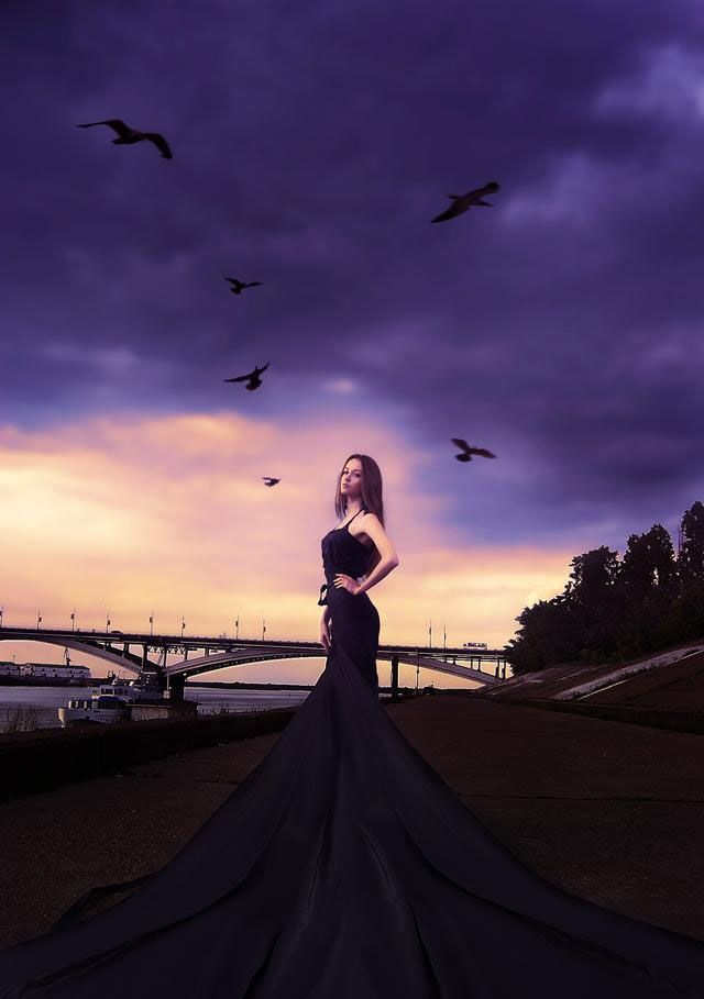 Photoshop给外景人像添加金色黄昏美景效果,PS教程,PS家园网