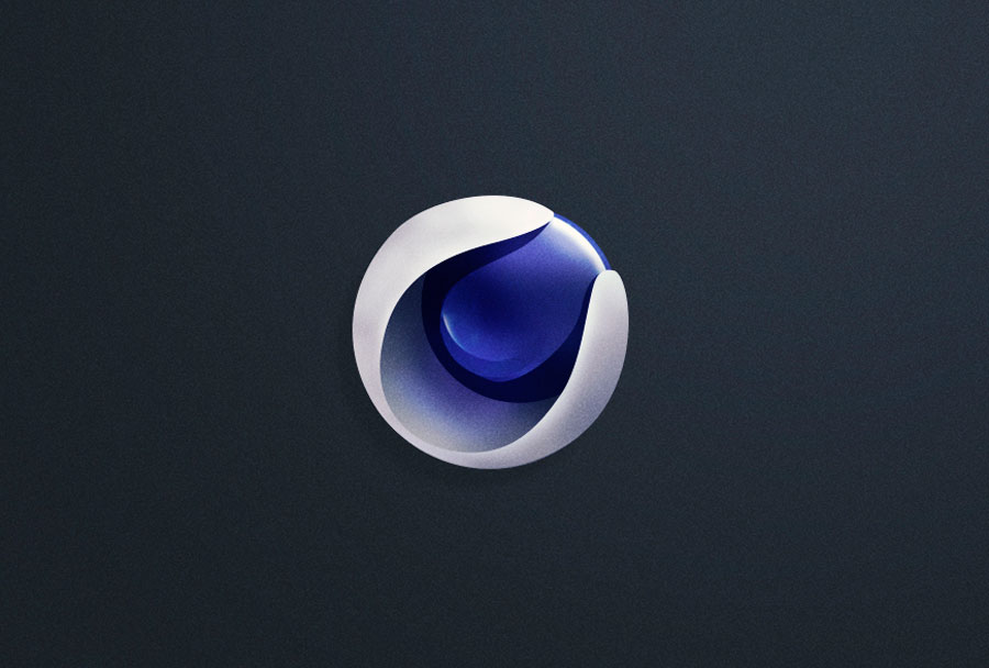 Photoshop绘制立体风格的C4D软件图标,PS教程,PS家园网