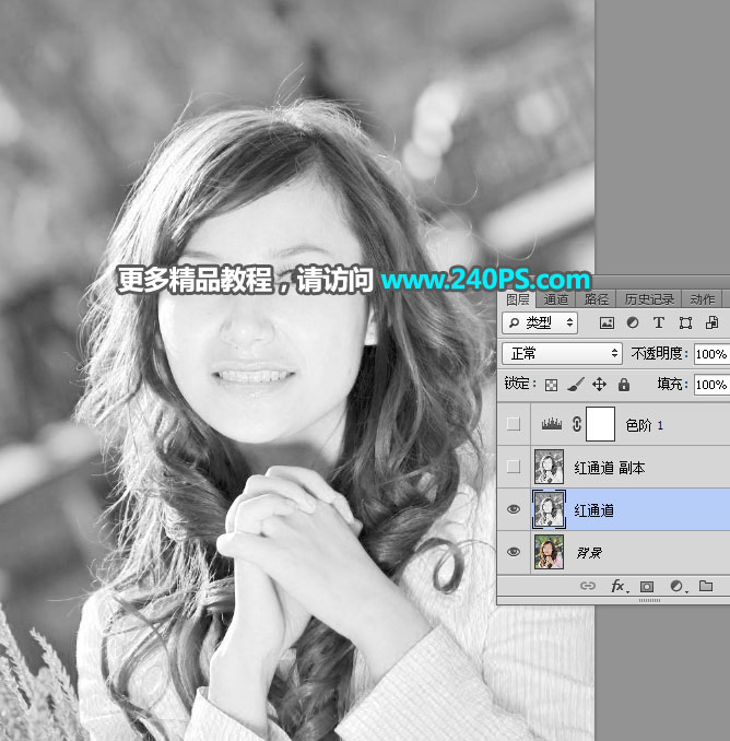 Photoshop巧用通道工具抠出多发丝人像,PS教程,PS家园网