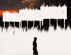 使用ps画笔制作创意的撕边海报