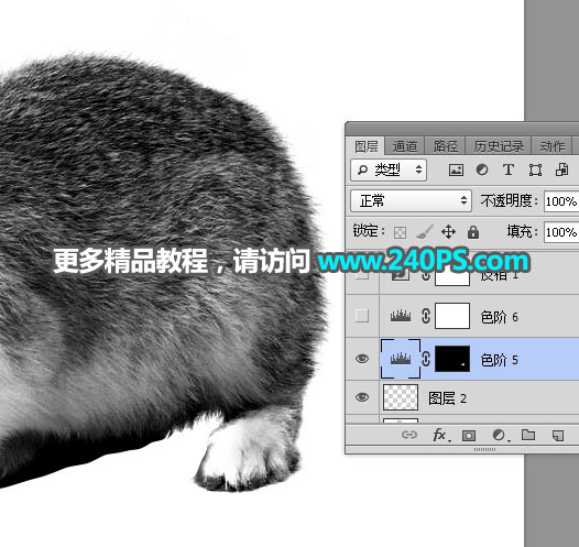 Photoshop使用钢笔和通道抠出兔子教程,PS教程,PS家园网