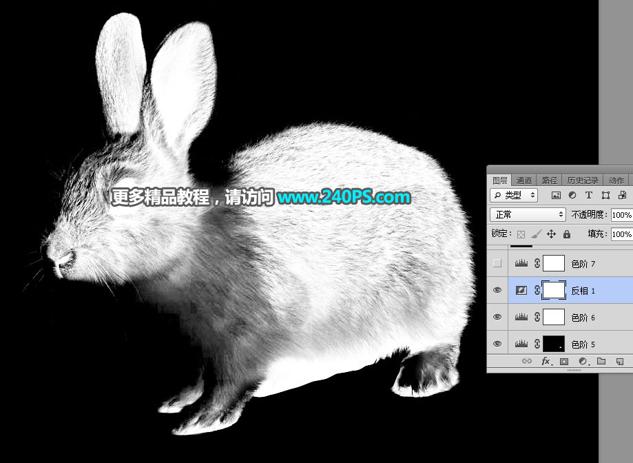 Photoshop使用钢笔和通道抠出兔子教程,PS教程,PS家园网