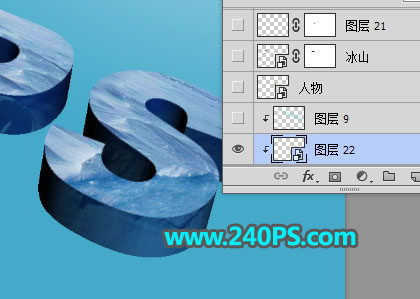 Photoshop制作3D立体风格的冰雪艺术字,PS教程,PS家园网