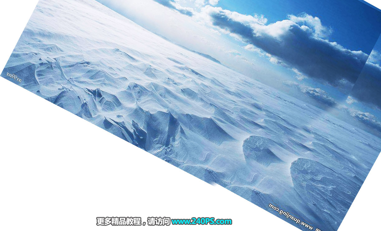 Photoshop制作3D立体风格的冰雪艺术字,PS教程,PS家园网