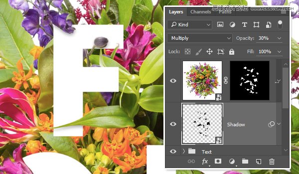 Photoshop制作立体层次感效果的艺术字,PS教程,PS家园网