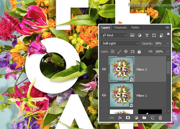 Photoshop制作立体层次感效果的艺术字,PS教程,PS家园网