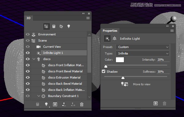 Photoshop巧用3D工具绘制绚丽的立体字,PS教程,PS家园网