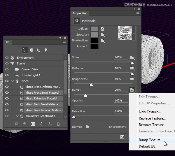 Photoshop巧用3D工具绘制绚丽的立体字,PS教程,PS家园网