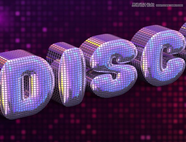 Photoshop巧用3D工具绘制绚丽的立体字,PS教程,PS家园网