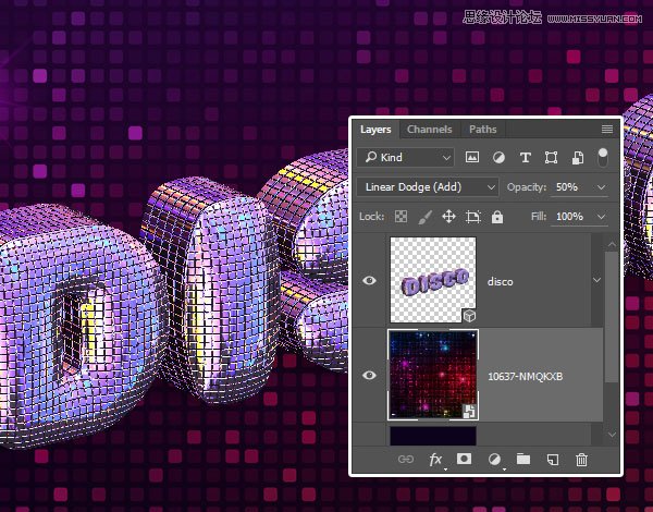 Photoshop巧用3D工具绘制绚丽的立体字,PS教程,PS家园网