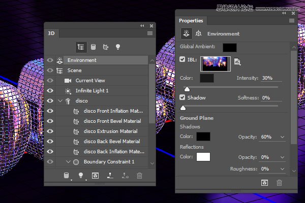 Photoshop巧用3D工具绘制绚丽的立体字,PS教程,PS家园网