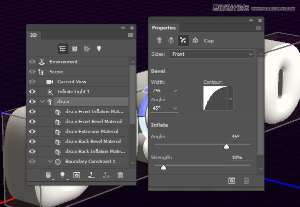 Photoshop巧用3D工具绘制绚丽的立体字,PS教程,PS家园网
