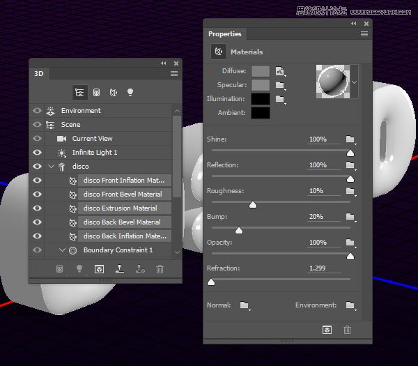 Photoshop巧用3D工具绘制绚丽的立体字,PS教程,PS家园网
