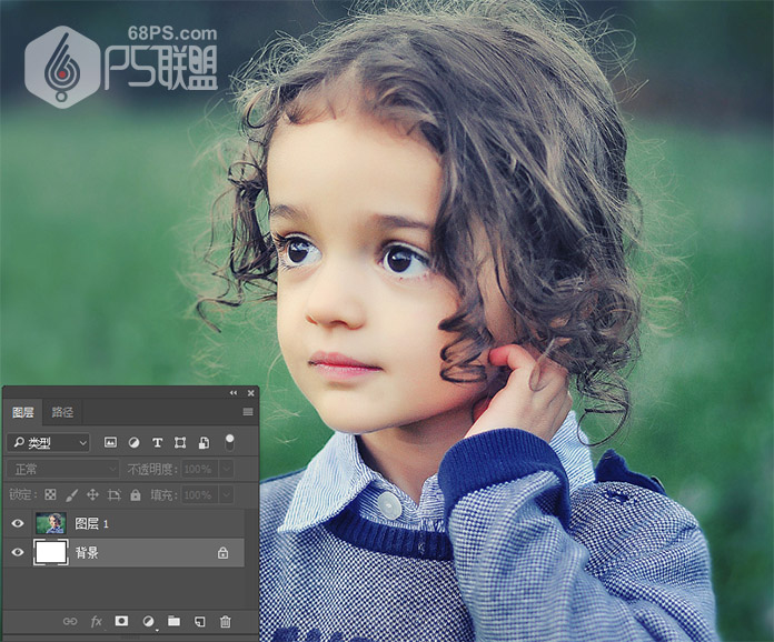 Photoshop快速把儿童照片转成水彩画效果,PS教程,PS家园网