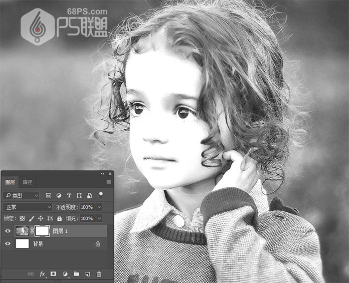 Photoshop快速把儿童照片转成水彩画效果,PS教程,PS家园网