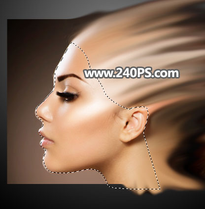 Photoshop合成人物头像被油漆溶解效果,PS教程,PS家园网