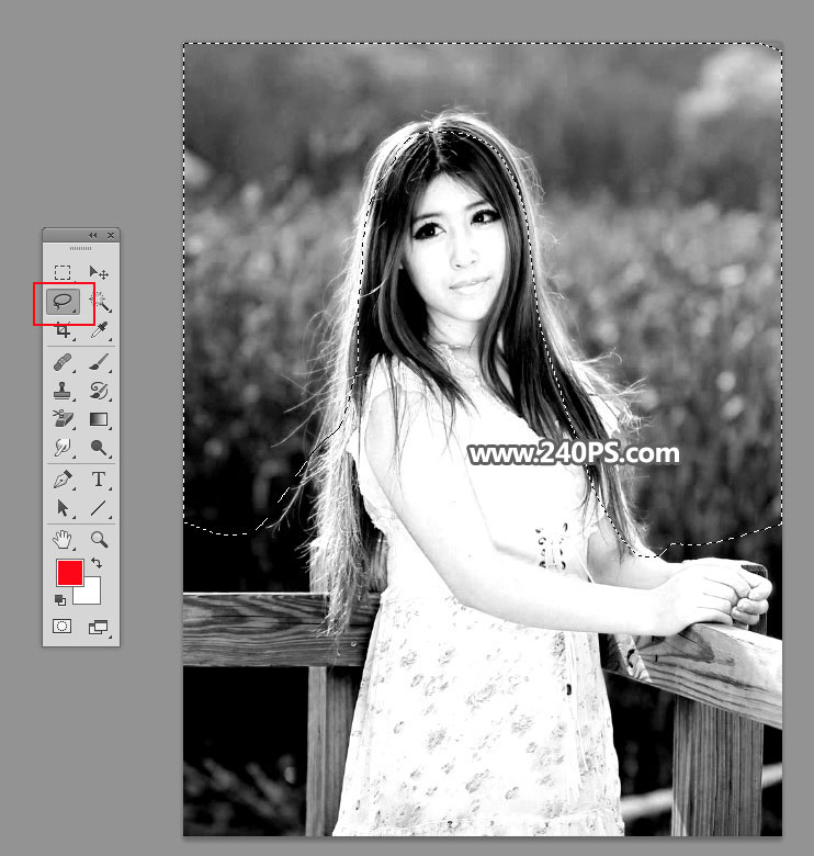 Photoshop抠出外景多细发丝的美女人像,PS教程,PS家园网