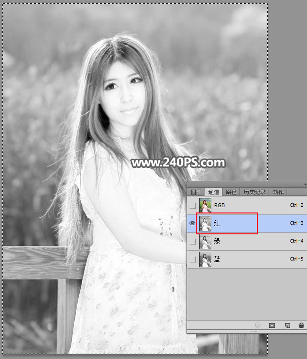 Photoshop抠出外景多细发丝的美女人像,PS教程,PS家园网