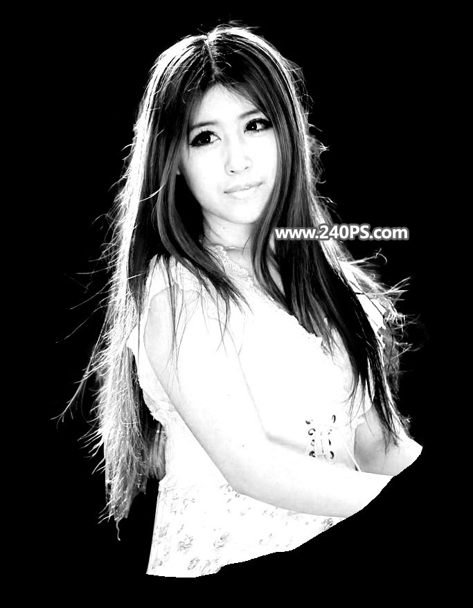 Photoshop抠出外景多细发丝的美女人像,PS教程,PS家园网