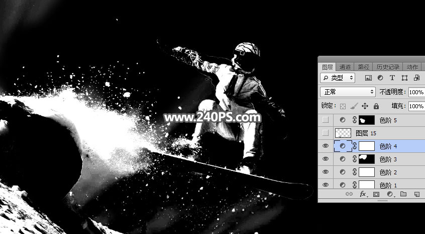 Photoshop快速的抠出冬季雪中运动的人物,PS教程,PS家园网