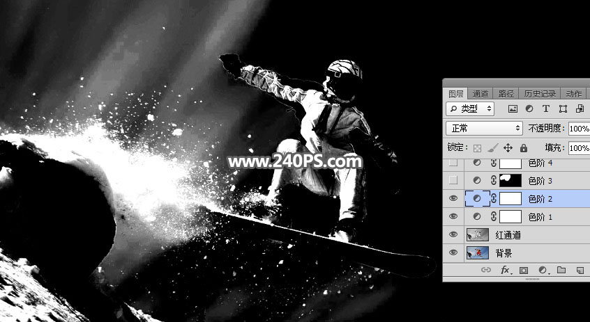 Photoshop快速的抠出冬季雪中运动的人物,PS教程,PS家园网