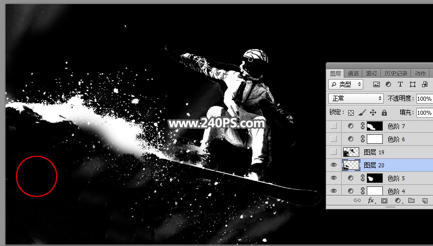 Photoshop快速的抠出冬季雪中运动的人物,PS教程,PS家园网