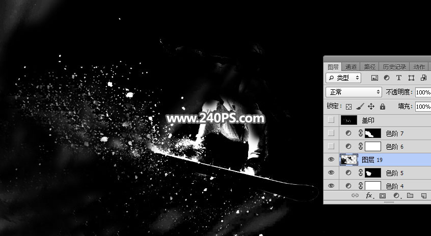 Photoshop快速的抠出冬季雪中运动的人物,PS教程,PS家园网