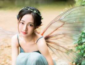 PS给小精灵美女人像添加唯美柔光效果