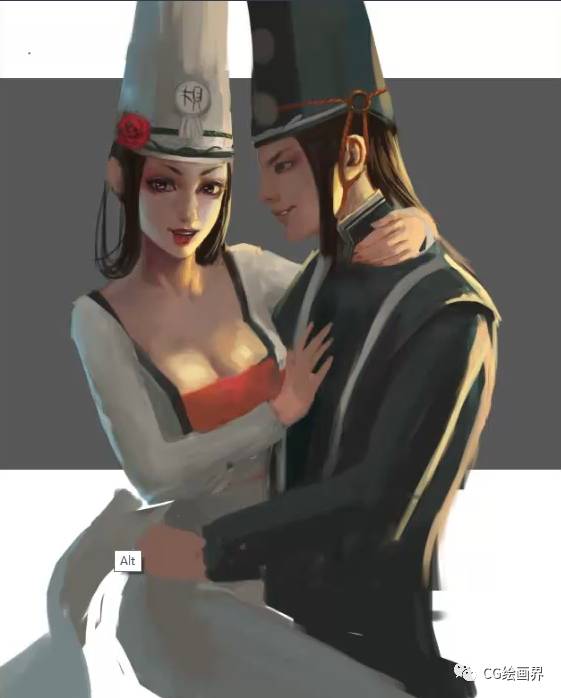 Photoshop绘制另类风格的黑白无常插画,PS教程,PS家园网