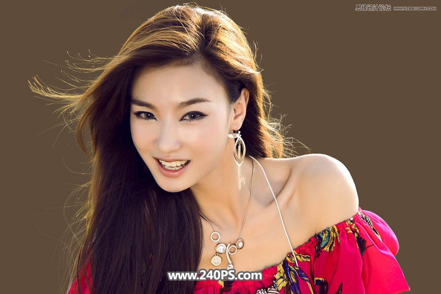 Photoshop快速抠出飘逸秀发的美女人像,PS教程,PS家园网