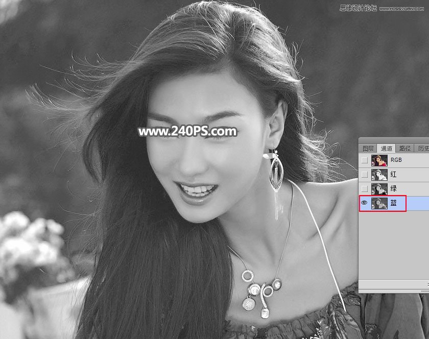 Photoshop快速抠出飘逸秀发的美女人像,PS教程,PS家园网