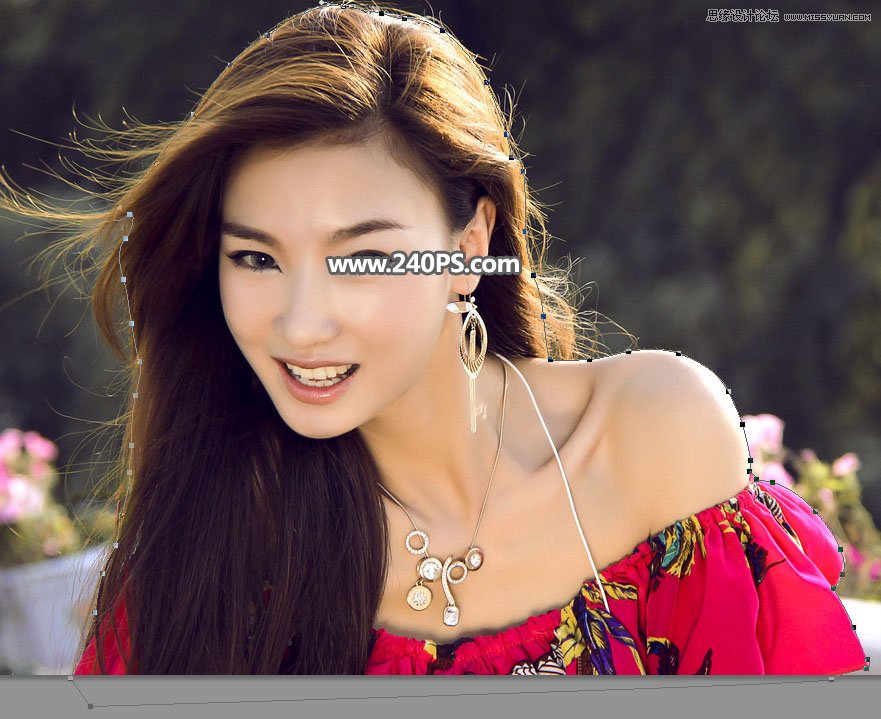 Photoshop快速抠出飘逸秀发的美女人像,PS教程,PS家园网