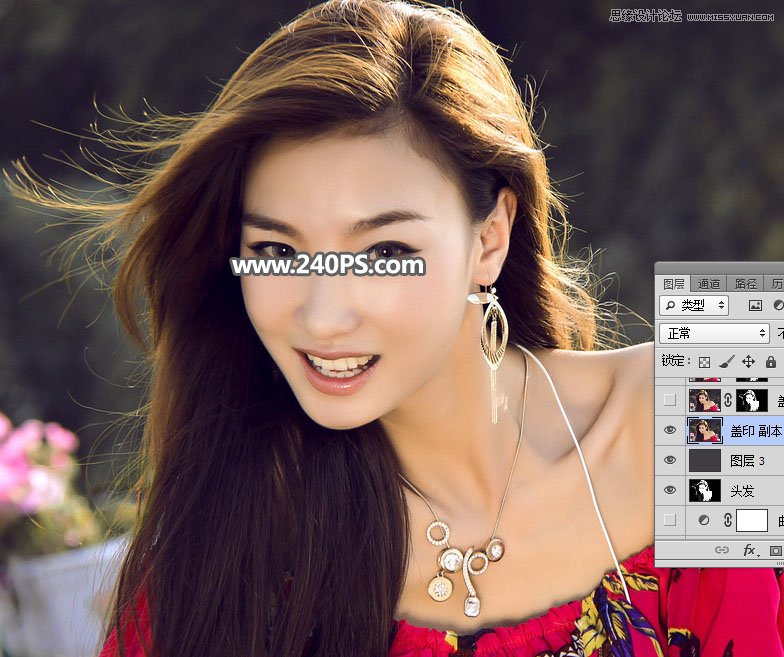 Photoshop快速抠出飘逸秀发的美女人像,PS教程,PS家园网