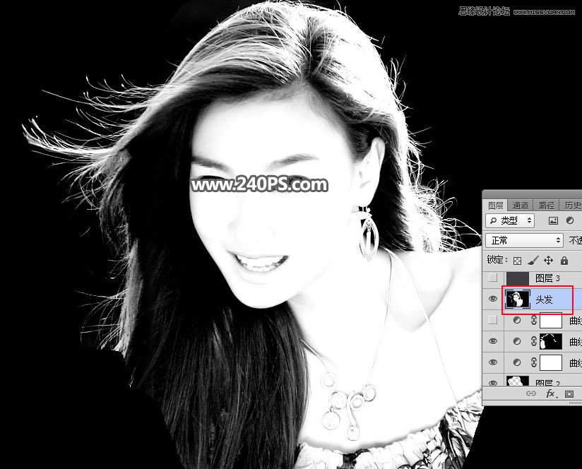 Photoshop快速抠出飘逸秀发的美女人像,PS教程,PS家园网