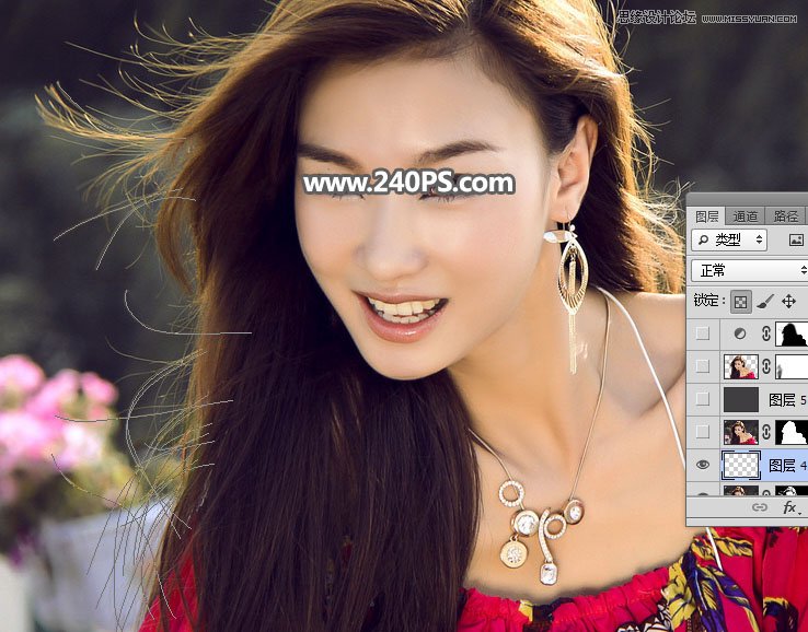 Photoshop快速抠出飘逸秀发的美女人像,PS教程,PS家园网